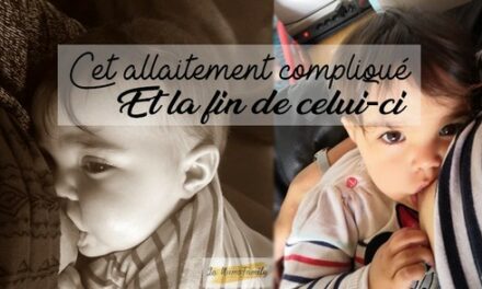 Cet allaitement compliqué et la fin de celui-ci