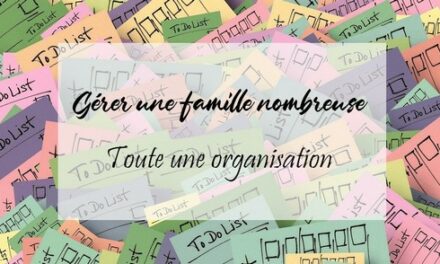 Gérer une famille nombreuse : toute une organisation !