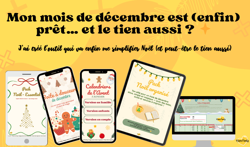 Pack Noël Organisé : imprimables, idées cosy & outils pour un mois serein