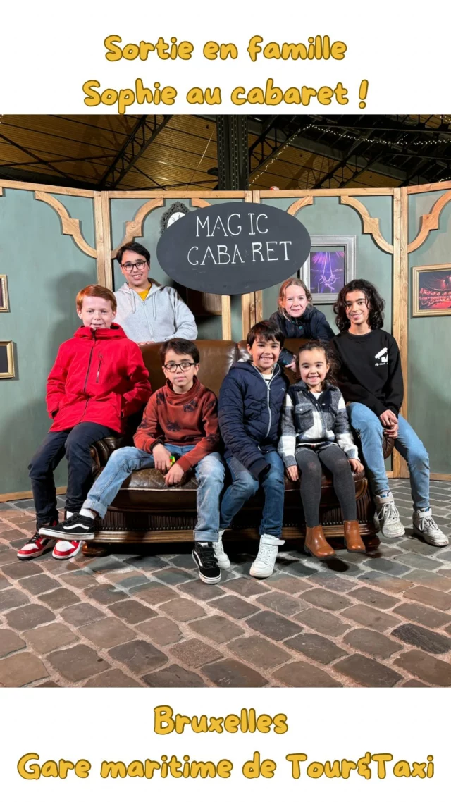 Vendredi, nous avons eu la chance d’assister au nouveau spectacle de @magiccabaret.be : Sophie au cabaret ! 

Nous avions vu celui de l’année dernière et nous avions tous adoré ! Petits et grands. Nous avions donc super hâte de pouvoir découvrir ce nouveau spectacle. 

Même en ayant vu celui de l’année passée, la magie était bien à nouveau au rendez-vous ! Parce que oui, c’est vraiment un moment magique, unique ! 

Encore une fois nous avons été scotchés ! Nous avons beaucoup ri, nous avons été émus, impressionnés, ils nous ont fait frissonner. 
Ça passe du chant à la danse puis aux marionnettes sans oublier les numéros aériens, l’humour, les jeux de théâtre ou encore de magie ! 

Le tout dans un chapiteau qui offre un cadre magnifique rappelant l’atmosphère des années 1920. 

On en a encore une fois pris plein les yeux et les oreilles. Les enfants espèrent déjà qu’il y aura un autre spectacle l’année prochaine 😂

Nous avons offert des places à mes beaux-parents en guise de cadeau de Noël et ils ont adoré aussi ce spectacle de Sophie au cabaret. 

Nous vous le recommandons vivement. 
Même si le prix des places (selon l’emplacement) a un certain coût, ça en vaut vraiment la peine. (Et si tu es ici depuis un moment tu sais que je suis la première à dire quand je trouve qu’une sortie ne vaut pas son prix !)

Le spectacle se joue jusqu’au 12 janvier et ça se passe à la gare maritime de Tour&Taxi à Bruxelles. 

🟡 Si tu es allé voir le spectacle, n’hésite pas à laisser tes impressions en commentaire. 

#magiccabaret #sophieaucabaret #tourettaxi #sortieenfamille #sortiebruxelles #bruxellesenfamille