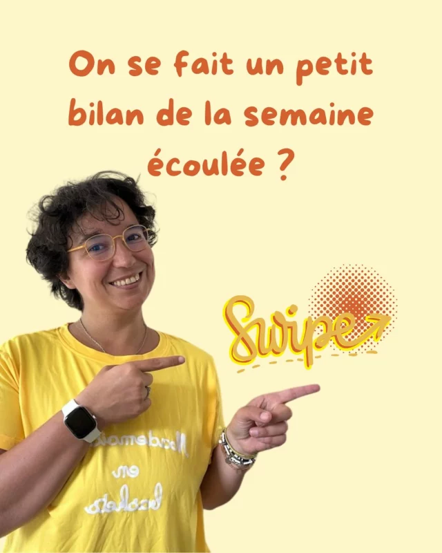 Mini bilan de la semaine 💛

➕ On a tenu bon jusqu’au bout (et sans trop hurler — enfin, presque).
➕ J’ai eu droit à un “madame je t’aime” qui m’a presque fait oublier la morve étalée dans mes jupes.

➖ Les enfants ne savent plus quel jour on est.
Moi non plus.
C’est flou. Très flou.
➖ Et comme d’habitude : on court, on oublie, on recourt, on recommence.

Mais… on y est presque. Deux doigts des vacances. Deux doigts du lâcher-prise. Deux doigts de s’écrouler aussi, un peu 😅

Et toi, ton mini bilan de la semaine ? Tu tiens encore debout ou t’as fondu sur place ? 🫠 Je te mets un petit visu en Story pour me partager le tien. 

#minibilan #viedemaman #institfatiguée #teamparents #moisdejuin #organisationfamiliale #famillenombreuse #numsfamily #parentalitéréaliste