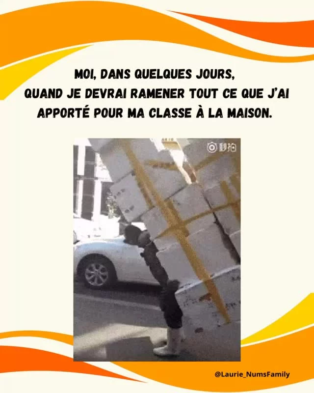Et oui, juillet approche. Et avec lui le fait de devoir encore une fois partir en reprenant toutes mes affaires sans savoir où je serai à la rentrée prochaine …. Ni même si je serai quelque part 😒
Première fois cette année que j’ai eu la même classe du premier au dernier jour. Ça fait quelque chose quand même. 
Y a plus qu’à espérer pour l’année prochaine et attendre… dans l’angoisse. 
J’en avais d’ailleurs fait un article sur le blog récemment. Tu l’as déjà lu ?
#vismaviedinstit #pe #finanneescolaire #demenagement #institutricematernelle